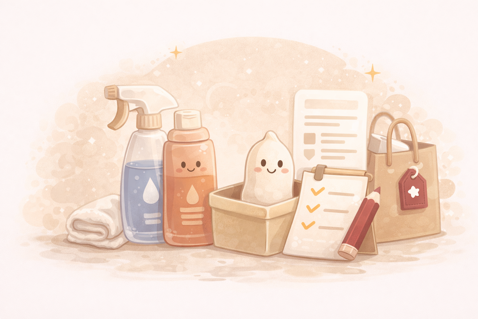 성인용품 세척과 보관 섹션 대표 이미지